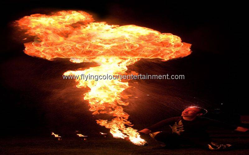 Fire Burn Off in Show