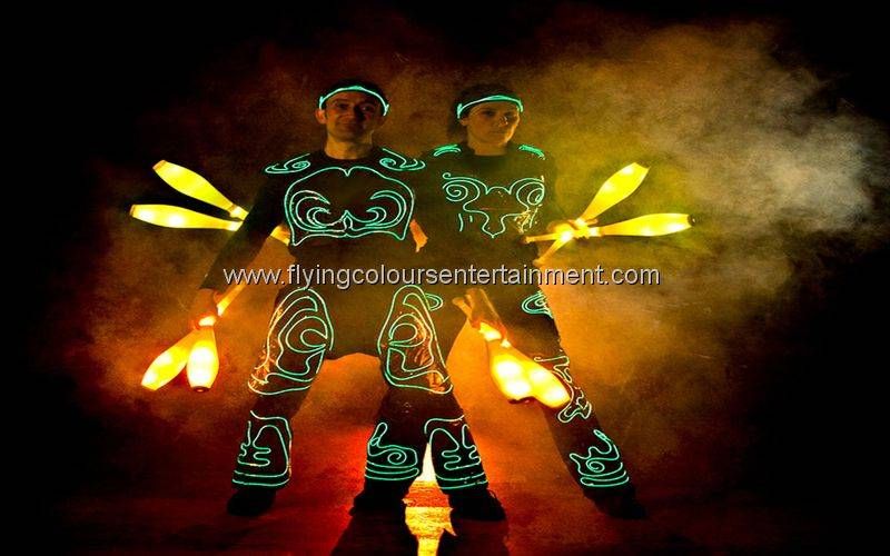 Glow LED Light Jugglers