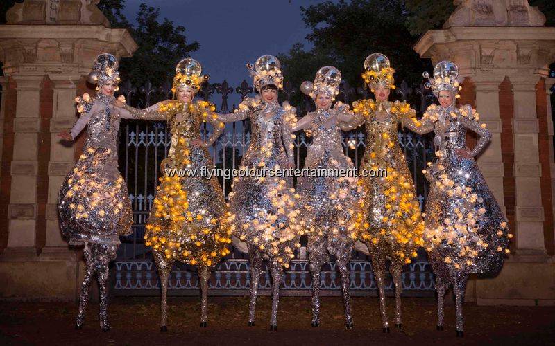 Glow LED Light Stilt Walkers
